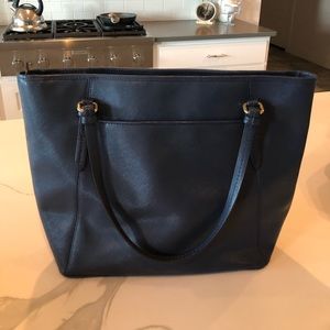 Dark Blue Coach Tote